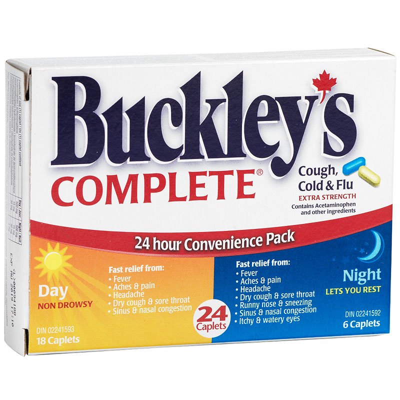OTC Buckley's Complete Cough, Cold & Flu 24 Caps