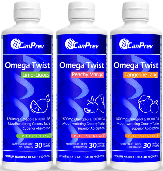 Canprev Omega Twist 450ml - Peachy Mango