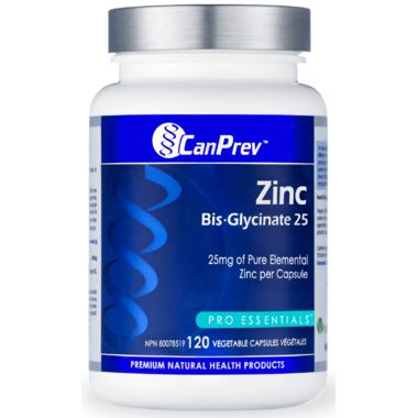 CanPrev Zinc Bis-Glycinate 25 120 VCaps