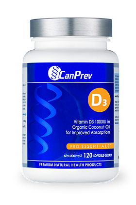 CanPrev Vitamin D3 Coconut Oil 1000IU