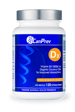 CanPrev Vitamin D3 Coconut Oil 1000IU