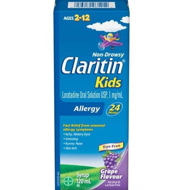 OTC Claritin Kids Syrup Grape 120 ml