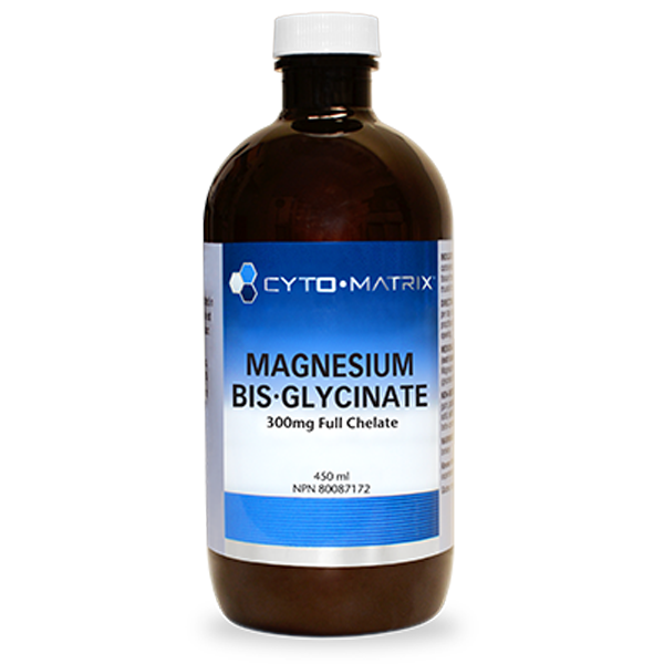 Cyto-Matrix Magnesium Bis-glycinate - 300mg Full Chelate 450 ml