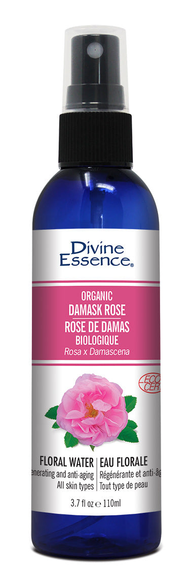 Divine Essence Organic Damask Rose Floral Water 110ml