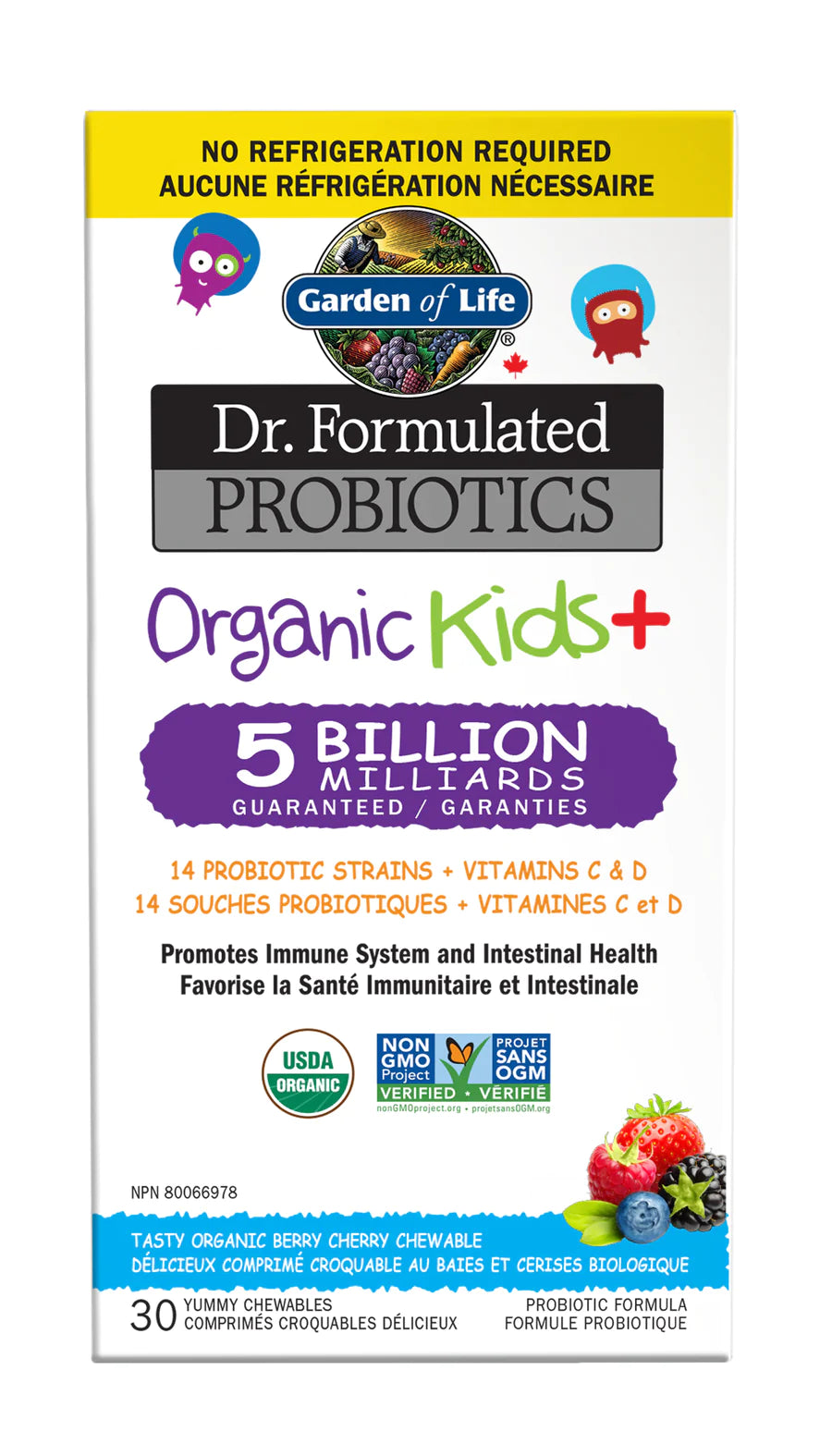 Garden of Life Dr. Formulated Kids+ 5B Probiotic Shelf Stable