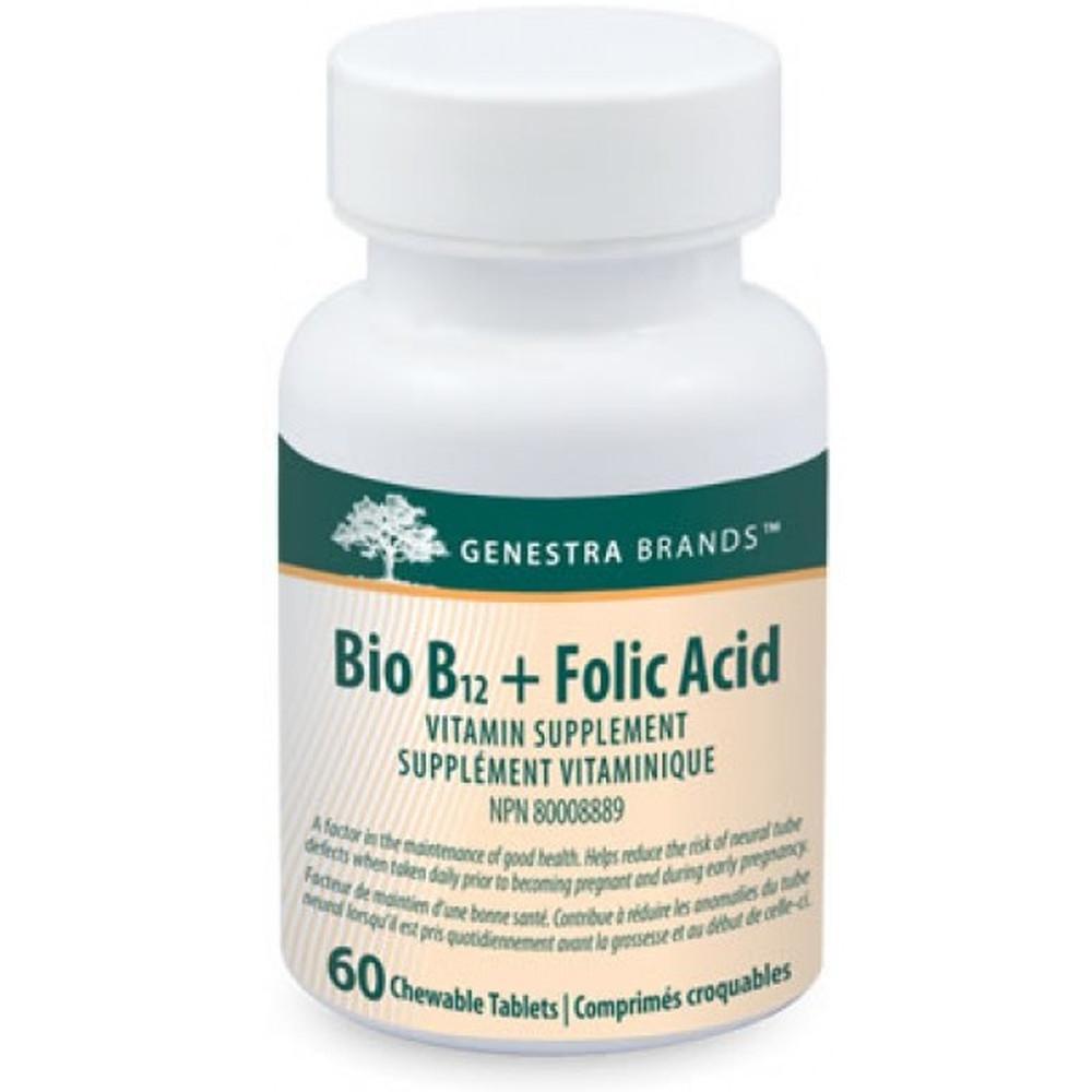 Genestra Bio B12 + Folic Acid 60 Chews