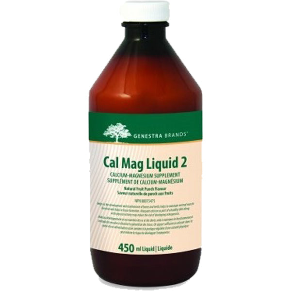 Genestra Cal Mag Liquid 2 Fruit Punch 450ml