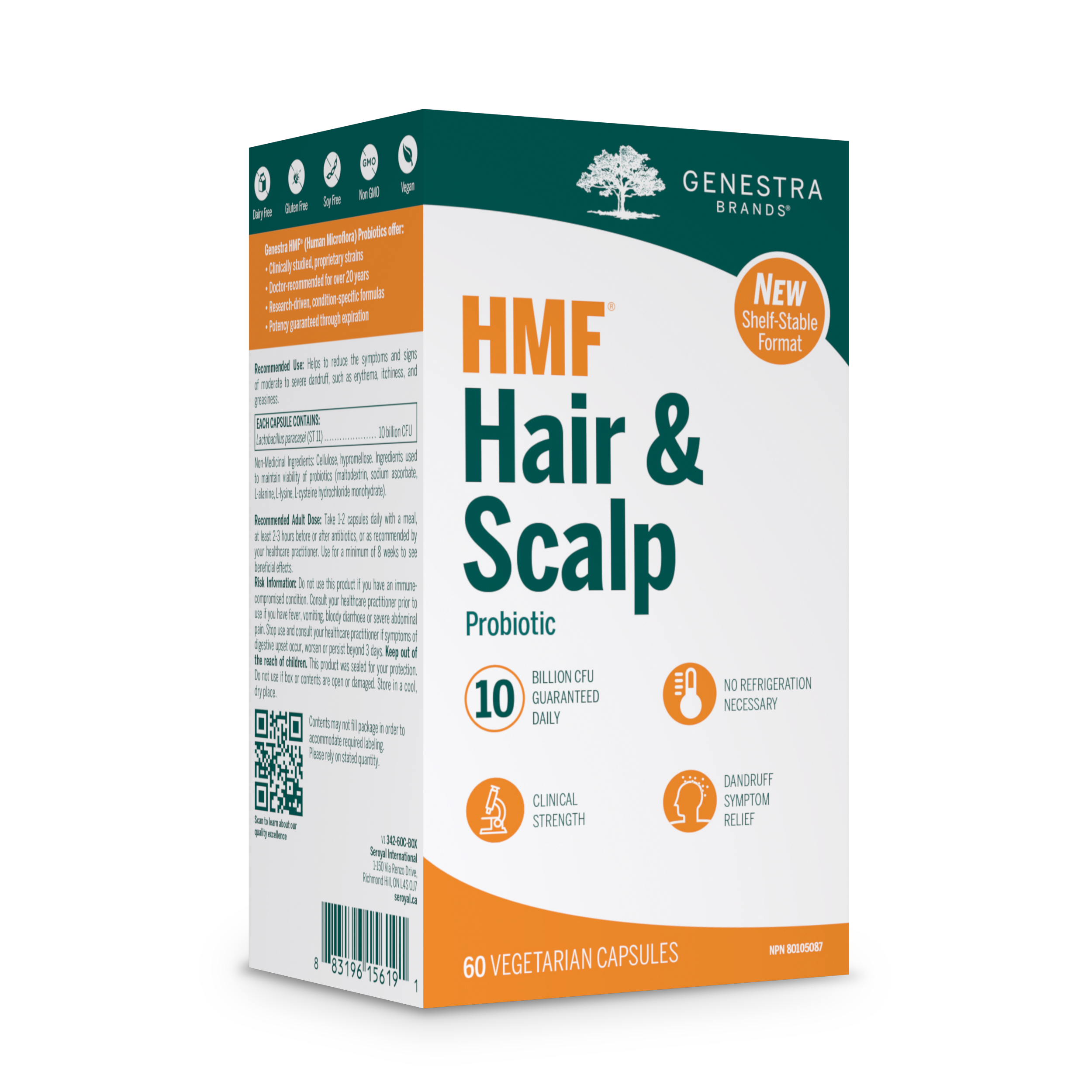 Genestra Hair & Scalp Shelf-Stable 60 VCaps