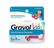 OTC Gravol Kids 15 mg 18 Chews