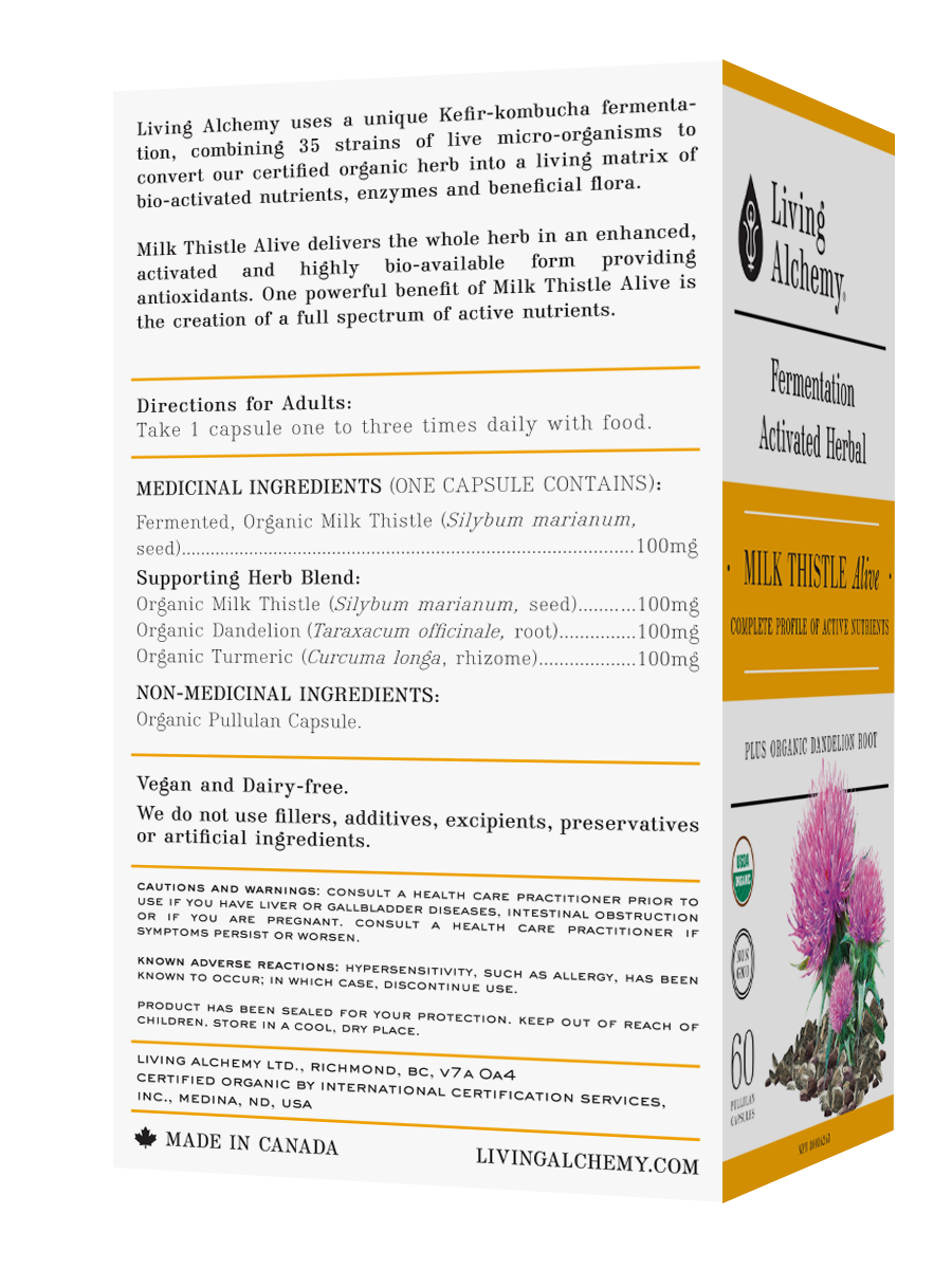 Living Alchemy MILK THISTLE Alive