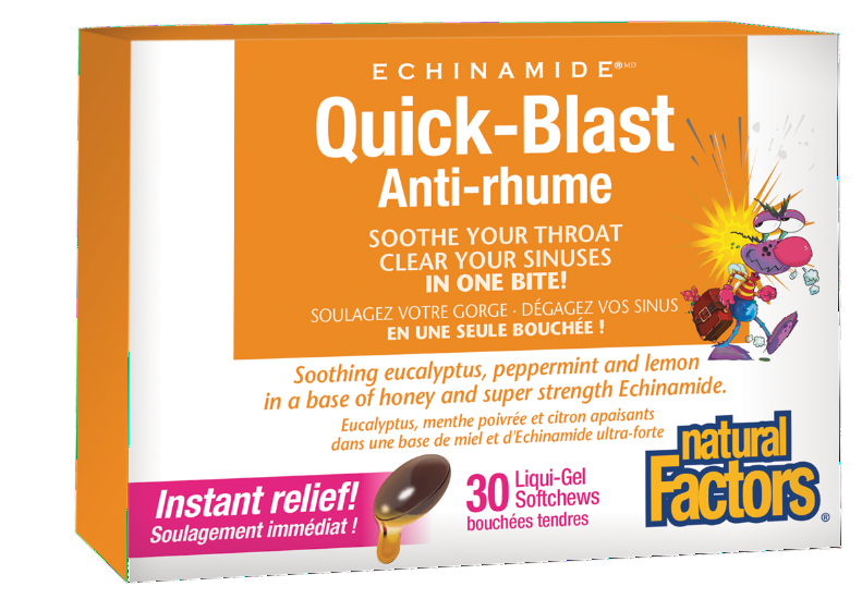 Natural Factors Echinamide Quick-blast 30sgs