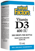 Natural Factors Vitamin D3 15ml