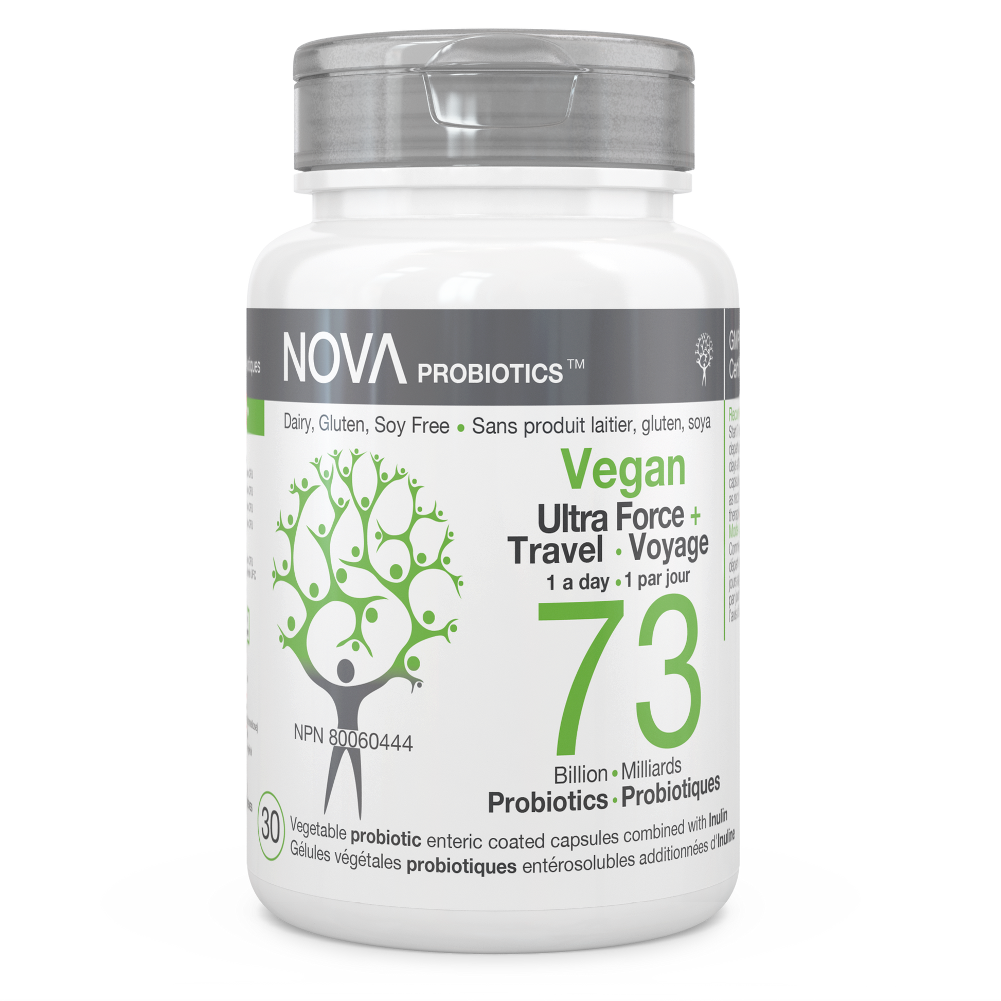 Nova Probiotics Vegan Ultra-strength & Travel 73b 30 VCaps