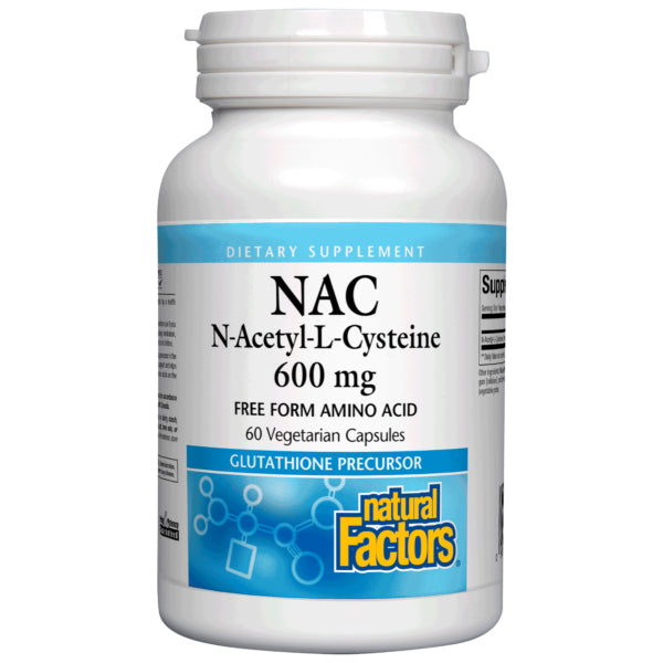 Natural Factors N-Acetyl-L-Cysteine 600mg 60 VCaps