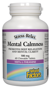 Natural Factors Stress-Relax Mental Calmness 100mg 120 Chew