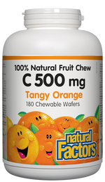 Natural Factors C 500mg Tangy Orange