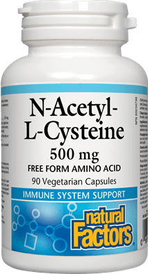 Natural Factors N-Acetyl-L-Cysteine 500mg 90 VCaps