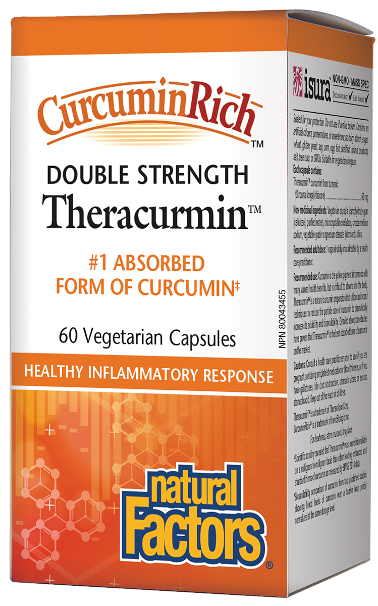 Natural Factors Theracurmin Double Strength 60Vcaps