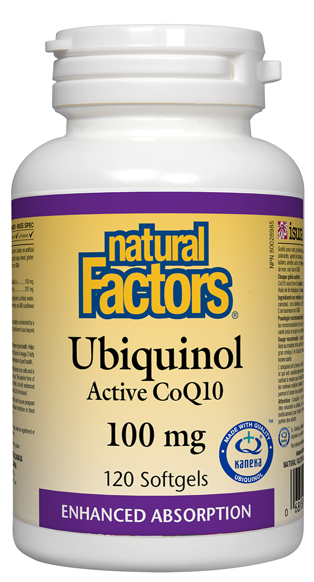 Natural Factors Ubiquinol Active COQ10 100mg