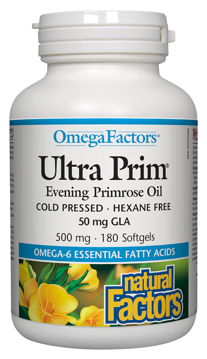 Natural Factors Ultra Prim Evening Primrose Oil 500mg