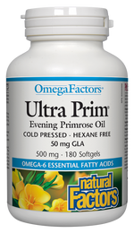 Natural Factors Ultra Prim Evening Primrose Oil 500mg