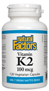 Natural Factors Vitamin K2 100mcg