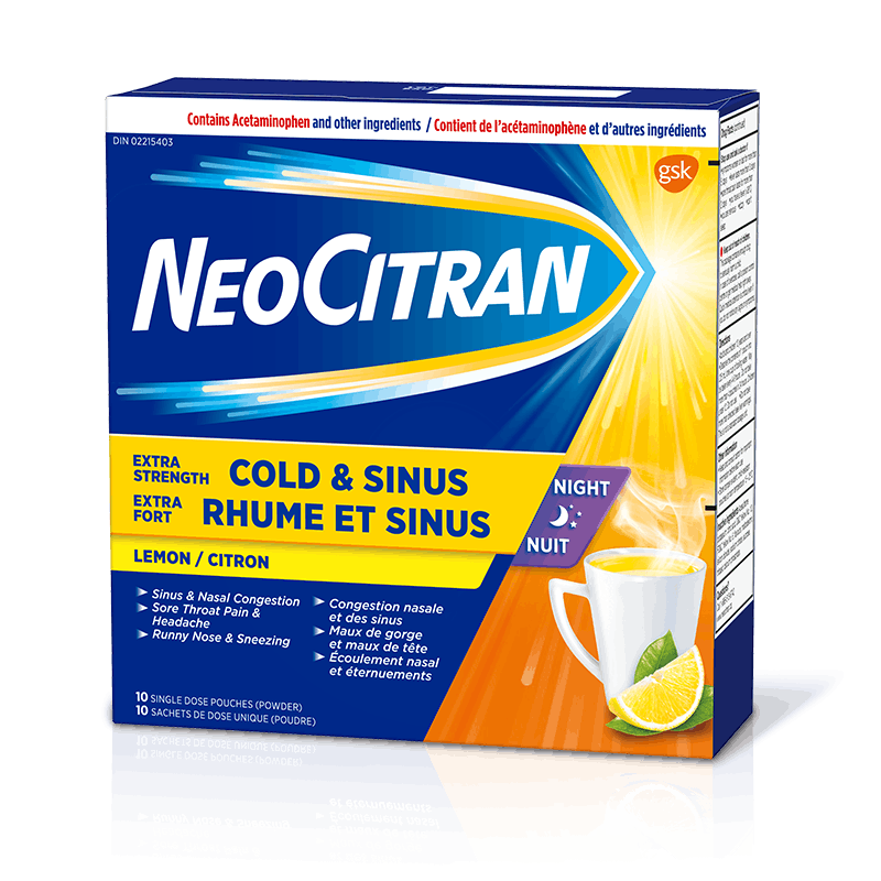 OTC NeoCitran Cold Congestion Extra Strength Day 10 Dose