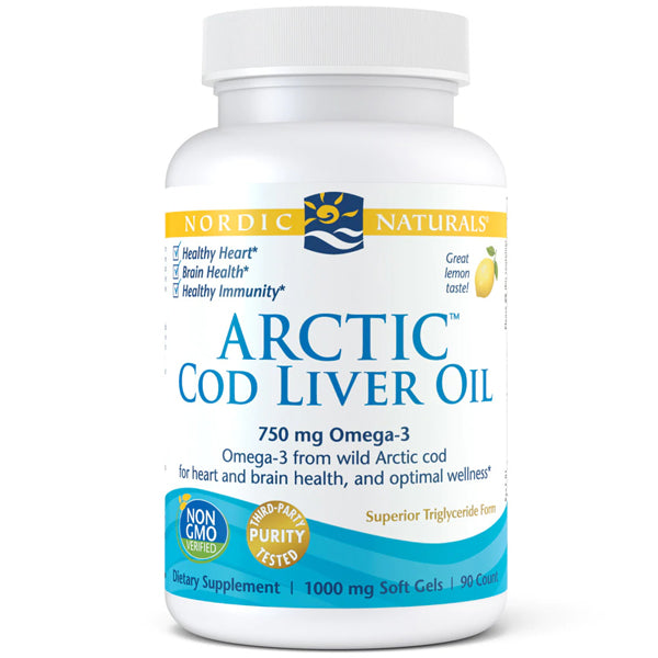 Nordic Naturals Arctic Cod Liver Oil Lemon 90sgs