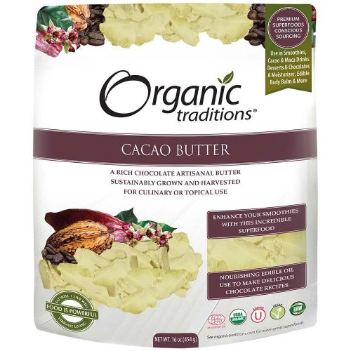 Organic Traditions Cocao Butter 454g