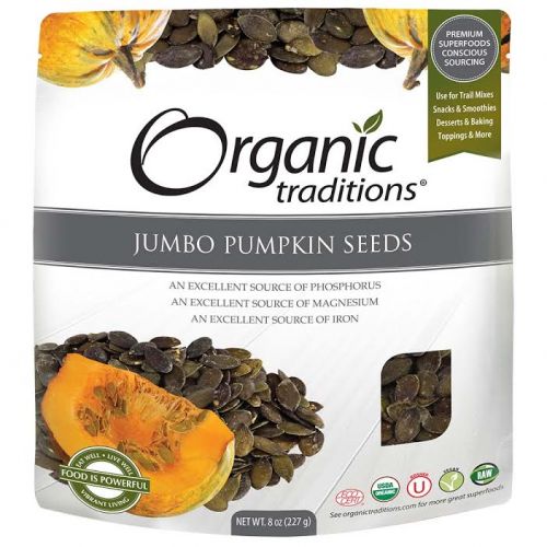 Organic Traditions Jumbo Pumpkin Seeds 227g