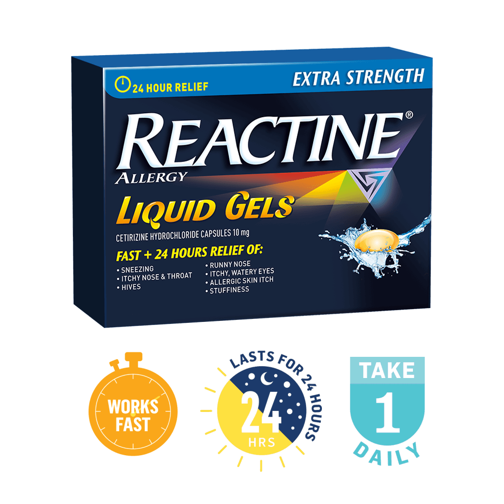 OTC Reactine Extra Strength Allergy Relief Liquid 25 Caps