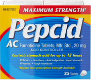 OTC Pepcid Maximum Strength 25 Tabs