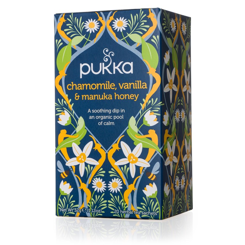 Pukka Chamomile, Vanilla & Manuka Honey 20sacs