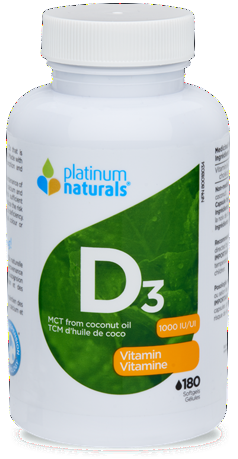 Platinum Naturals Vitamin D3 1000IU