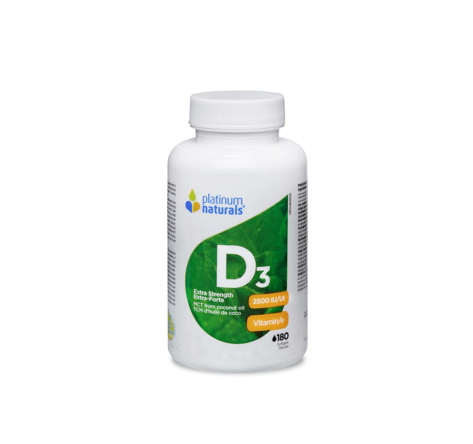 Platinum Naturals Vitamin D3 Extra Strength 2500IU