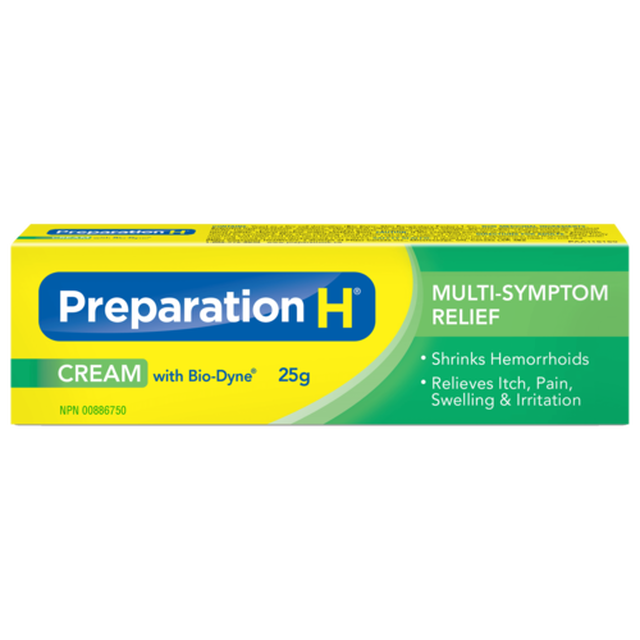 OTC Preparation H Relief Cream with Bio-Dyne 25 g