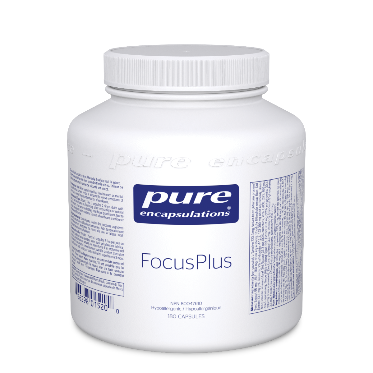Pure Encapsulations Focusplus 180 Caps