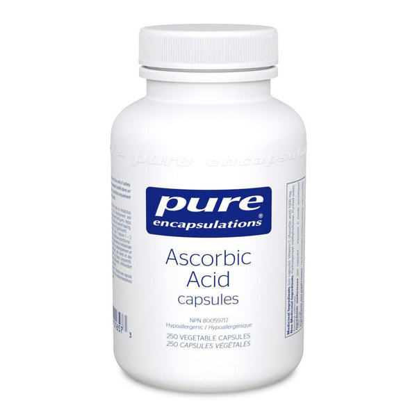 Pure Encapsulations Ascorbic Acid Capsules 250 Caps