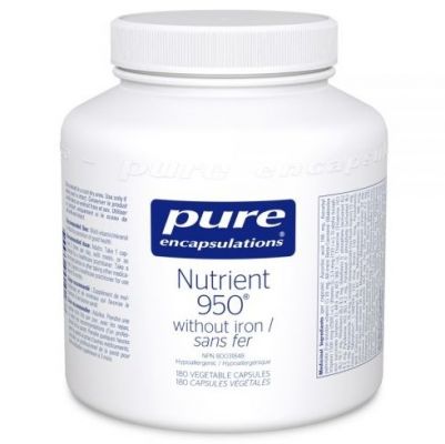 Pure Encapsulations Nutrient 950 Without Iron 180 Caps