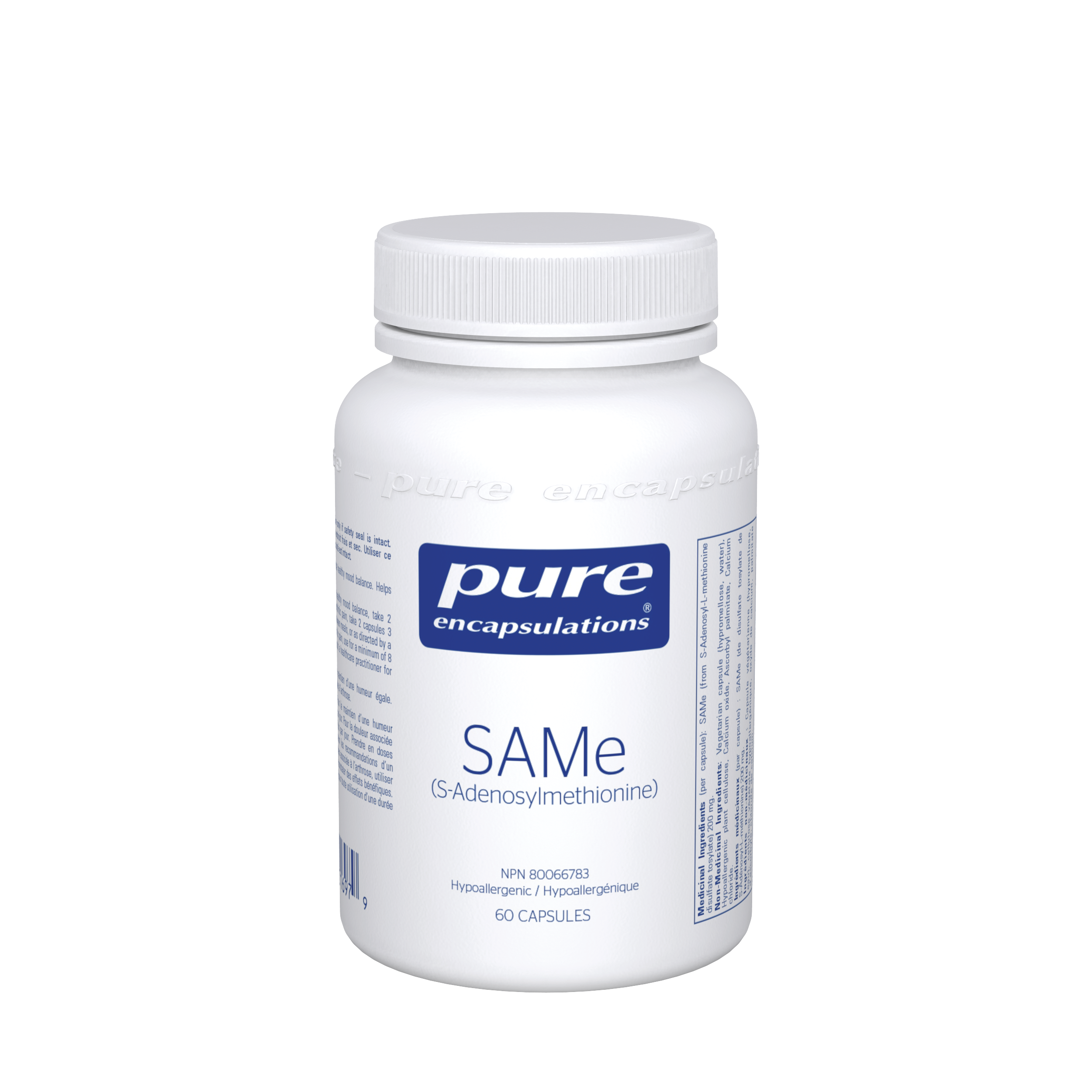 Pure Encapsulations SAMe (S-Adenosylmethionine) 60 Caps