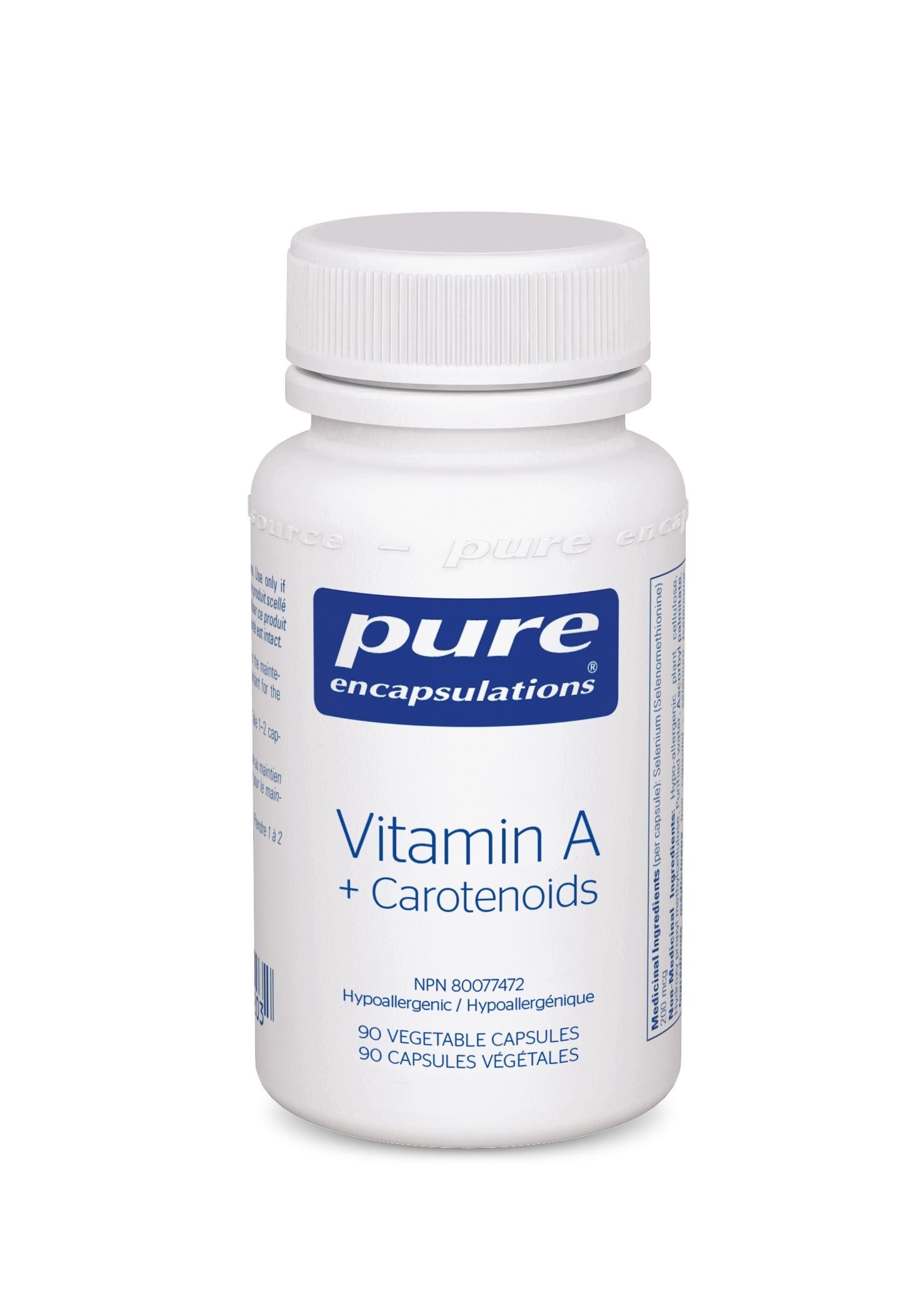 Pure Encapsulations Vitamin A + Carotenoids 90 Caps