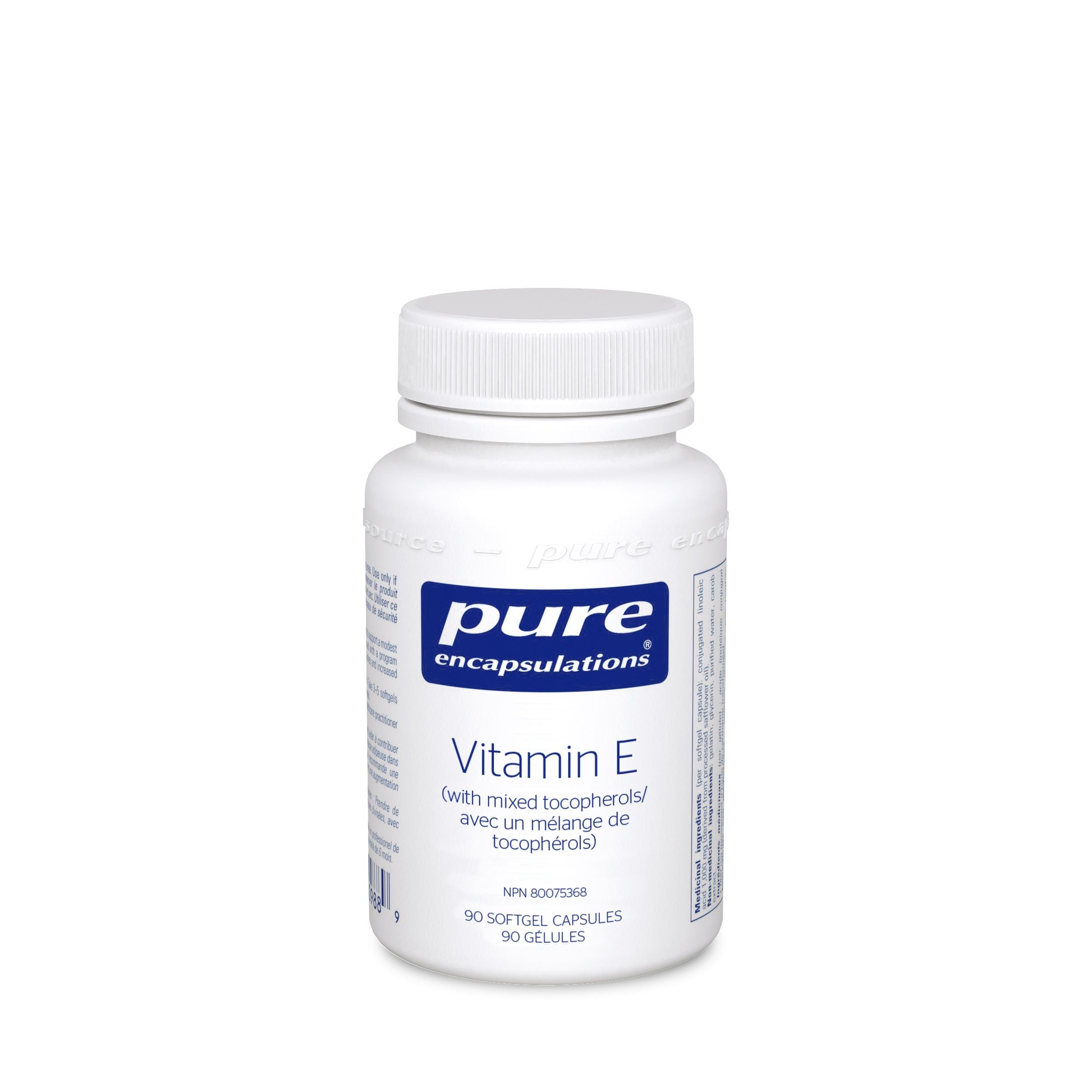 Pure Encapsulations Vitamin E (with mixed tocopherols) 90 Caps