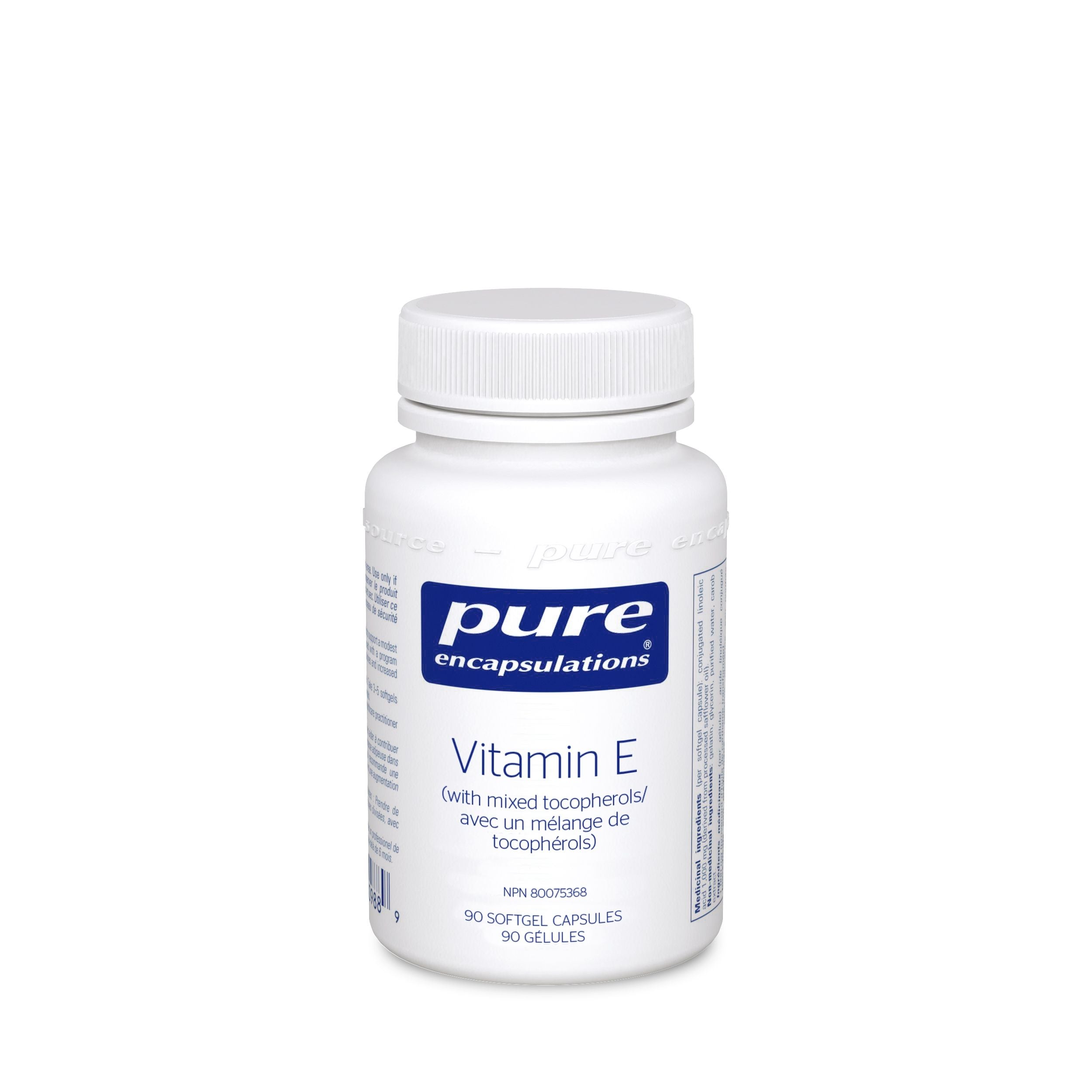 Pure Encapsulations Vitamin E (with mixed tocopherols) 90 Caps