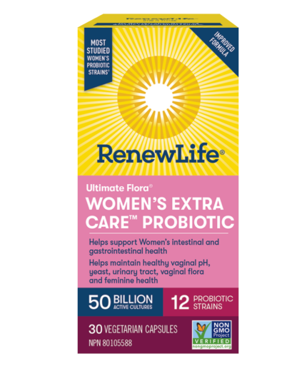 Renew Life Ultimate Flora Women's Extra Care Probiotic 50 Billion 30 VCaps