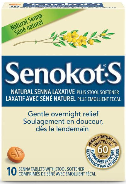 OTC Senokot-S Natural Laxative Plus Stool Softener