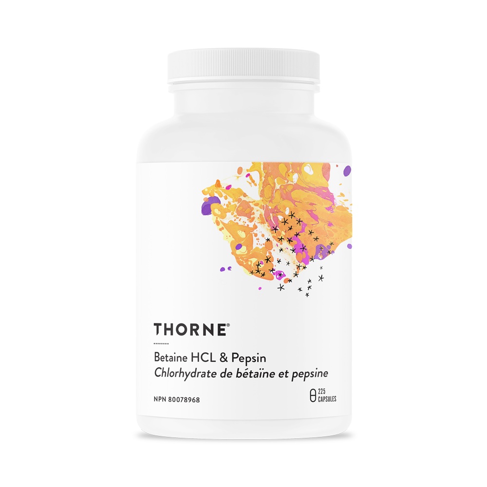 Thorne Betaine Hcl & Pepsin 225Caps