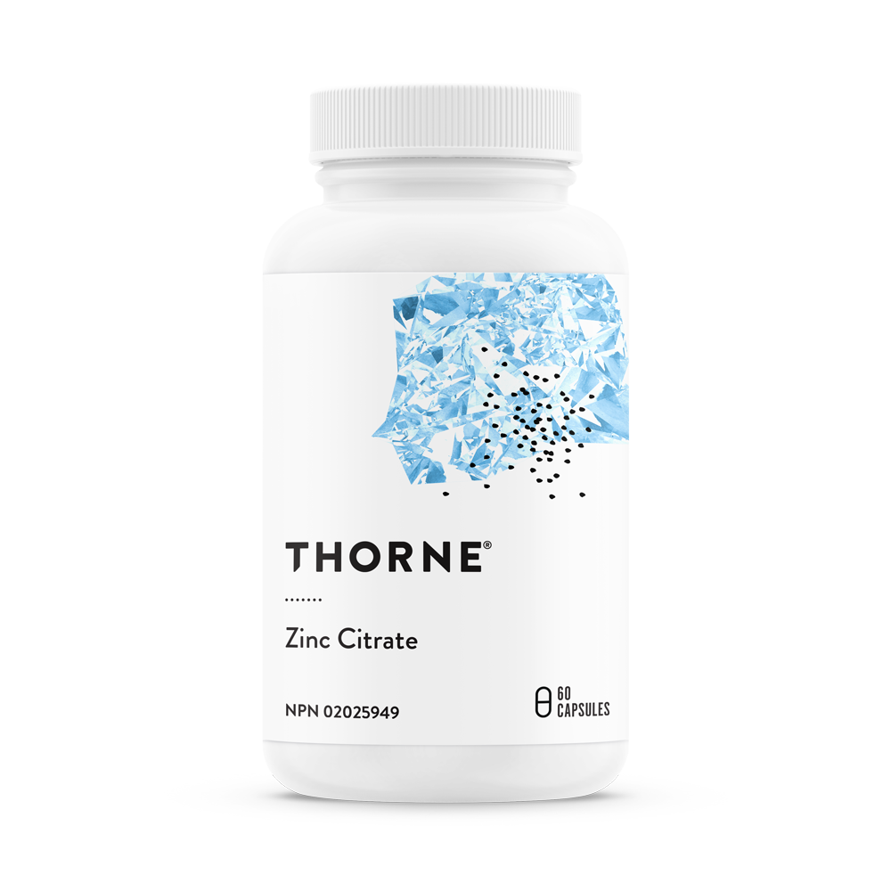 Thorne Zinc Citrate 60 VCaps