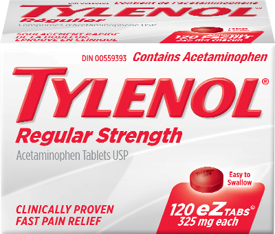OTC Tylenol Regular Strength 325 mg 24 Tabs