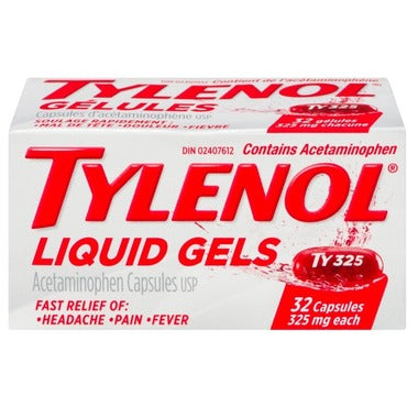 OTC Tylenol Liquid Gels 325 mg 32 Sgs