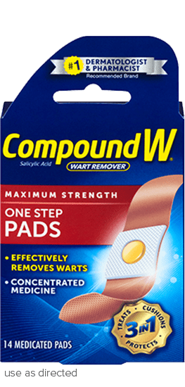 OTC Compound W One Step 14 Pads